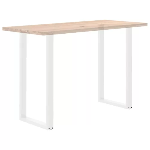  2 db U alakú bárasztalláb, fehér, 60 x (110-111) cm, acél
