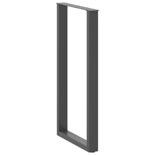  2 db antracitszürke acél bárasztal láb U alakú 60 x (110-111) cm