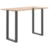  2 db antracitszürke acél bárasztal láb U alakú 60 x (110-111) cm