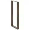  2 db U alakú bárasztalláb natúr acélból 60x(110-111) cm