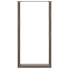  2 db U alakú bárasztalláb natúr acélból 60x(110-111) cm