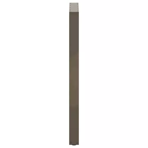  2 db U alakú bárasztalláb natúr acélból 60x(110-111) cm