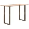  2 db U alakú bárasztalláb natúr acélból 60x(110-111) cm