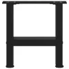  2 db fekete acél dohányzóasztal láb 30 x (30-31) cm