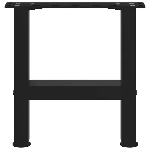 2 db fekete acél dohányzóasztal láb 30 x (30-31) cm