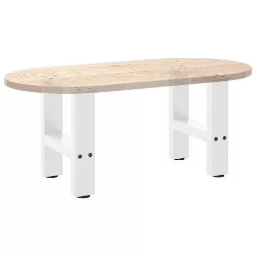  2 db fehér dohányzóasztal láb 30 x (30-31) cm acél