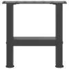  2 db antracitszürke acél dohányzóasztal láb 30x(30-31) cm