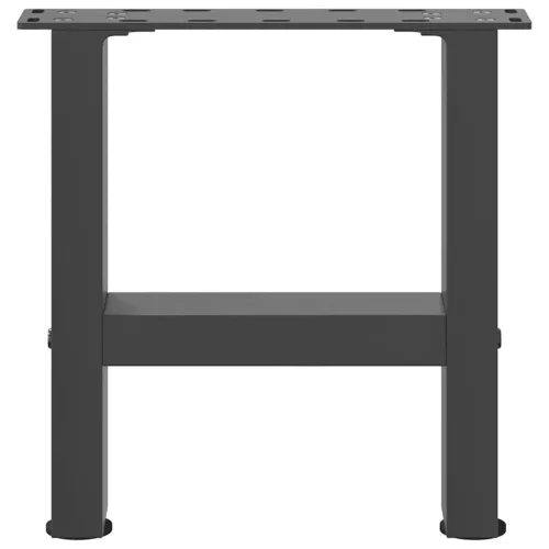  2 db antracitszürke acél dohányzóasztal láb 30x(30-31) cm