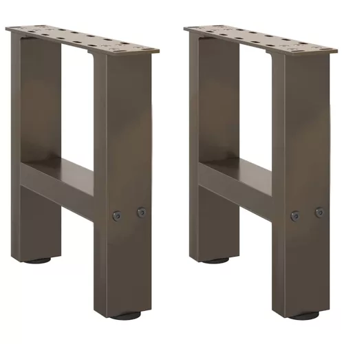  2 db natúr acél dohányzóasztal láb 30 x (30-31) cm acél