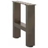  2 db natúr acél dohányzóasztal láb 30 x (30-31) cm acél