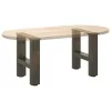  2 db natúr acél dohányzóasztal láb 30 x (30-31) cm acél