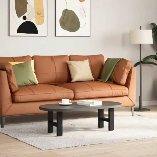  2 db fekete acél dohányzóasztal láb 40 x (30-31) cm