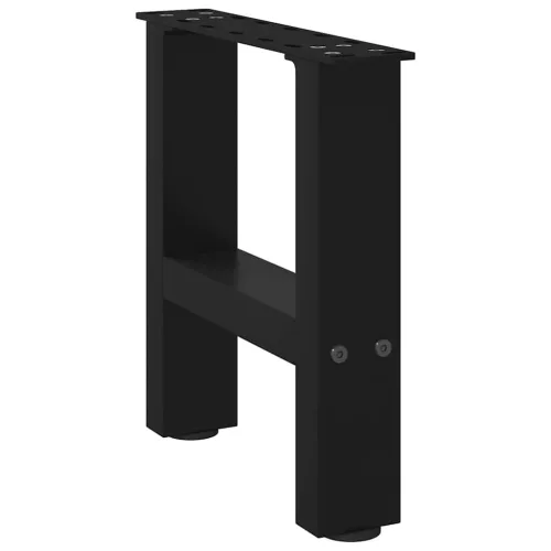  2 db fekete acél dohányzóasztal láb 40 x (30-31) cm