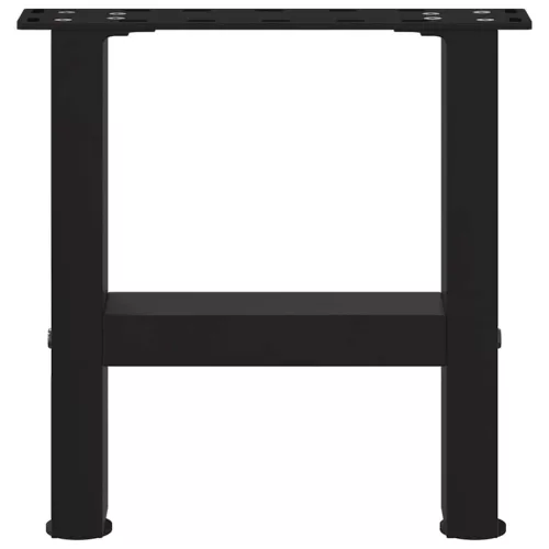  2 db fekete acél dohányzóasztal láb 40 x (30-31) cm
