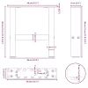  2 db fekete acél dohányzóasztal láb 40 x (30-31) cm