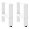  2 db fehér dohányzóasztal láb 40 x (30-31) cm acél
