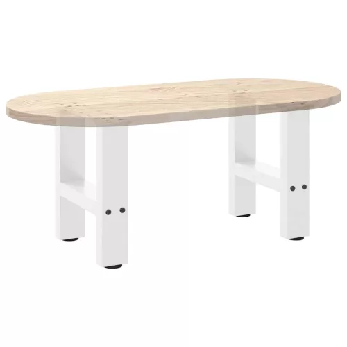 2 db fehér dohányzóasztal láb 40 x (30-31) cm acél