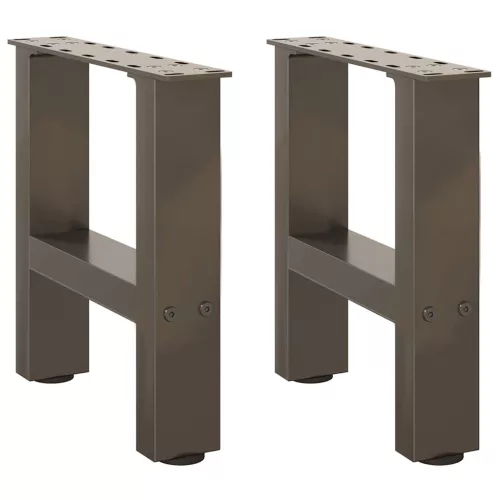  2 db natúr acél dohányzóasztal láb 40 x (30-31) cm acél