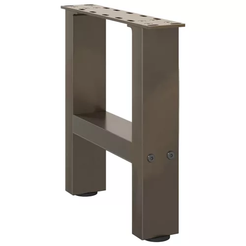  2 db natúr acél dohányzóasztal láb 40 x (30-31) cm acél