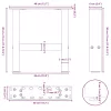  2 db natúr acél dohányzóasztal láb 40 x (30-31) cm acél