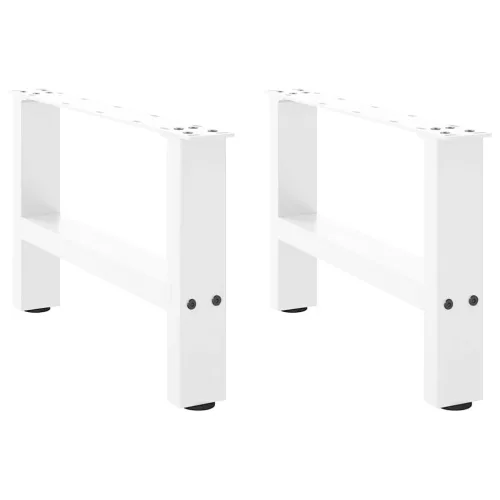  2 db fehér dohányzóasztal láb 50 x (30-31) cm acél