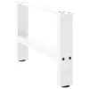  2 db fehér dohányzóasztal láb 50 x (30-31) cm acél