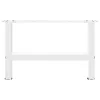  2 db fehér dohányzóasztal láb 50 x (30-31) cm acél