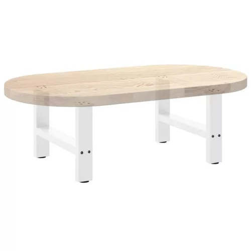  2 db fehér dohányzóasztal láb 50 x (30-31) cm acél