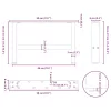  2 db fehér dohányzóasztal láb 50 x (30-31) cm acél
