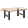 2 db antracitszürke acél dohányzóasztal láb 50x(30-31) cm