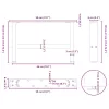  2 db antracitszürke acél dohányzóasztal láb 50x(30-31) cm