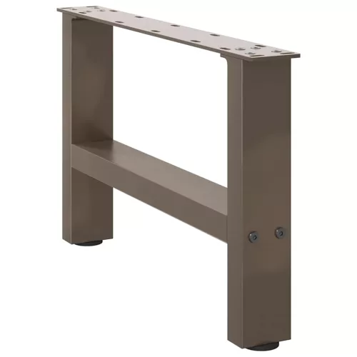  2 db natúr acél dohányzóasztal láb 50 x (30-31) cm acél