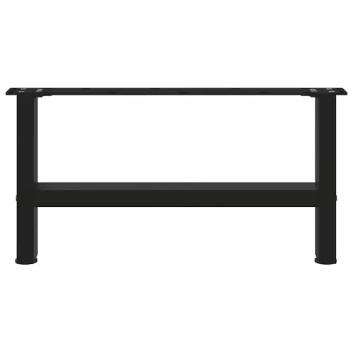 2 db fekete acél dohányzóasztal láb 60 x (30-31) cm