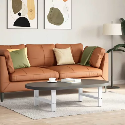  2 db fehér dohányzóasztal láb 60 x (30-31) cm acél