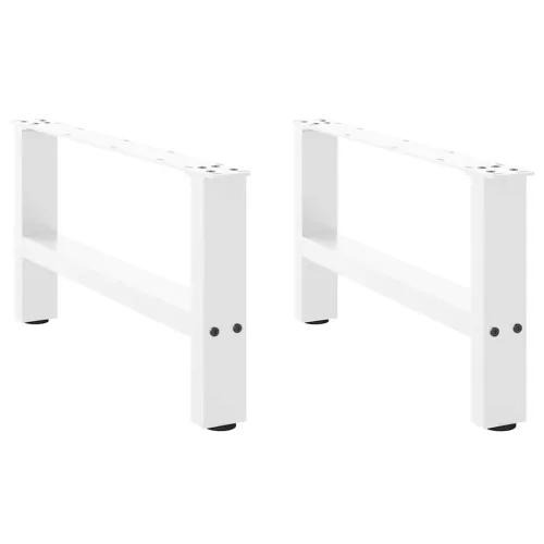  2 db fehér dohányzóasztal láb 60 x (30-31) cm acél