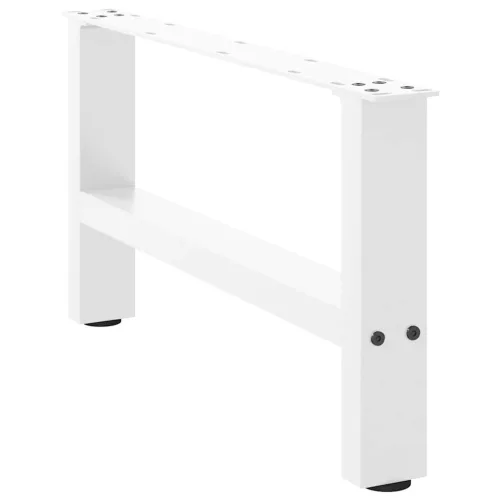  2 db fehér dohányzóasztal láb 60 x (30-31) cm acél