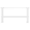  2 db fehér dohányzóasztal láb 60 x (30-31) cm acél