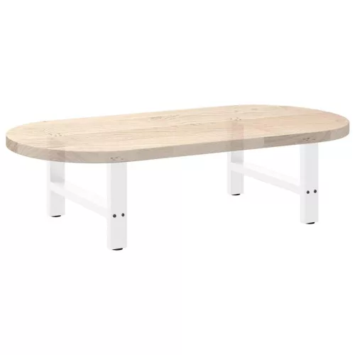  2 db fehér dohányzóasztal láb 60 x (30-31) cm acél