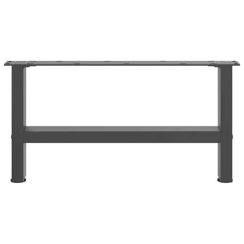  2 db antracitszürke acél dohányzóasztal láb 60 x (30-31) cm
