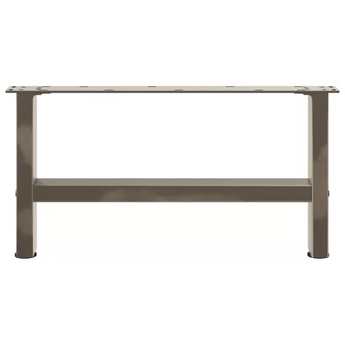  2 db natúr acél dohányzóasztal láb 60 x (30-31) cm acél