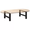  2 db fekete acél dohányzóasztal láb 70 x (30-31) cm