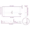  2 db fekete acél dohányzóasztal láb 70 x (30-31) cm
