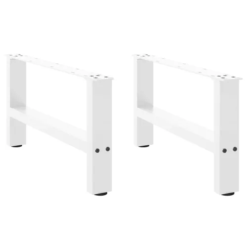  2 db fehér dohányzóasztal láb 70 x (30-31) cm acél