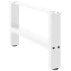  2 db fehér dohányzóasztal láb 70 x (30-31) cm acél