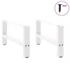  2 db fehér dohányzóasztal láb 70 x (30-31) cm acél