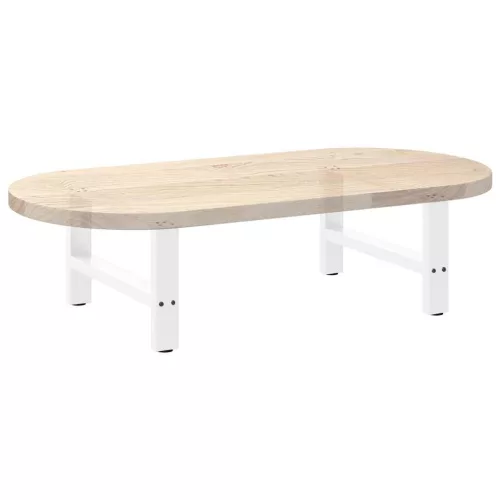  2 db fehér dohányzóasztal láb 70 x (30-31) cm acél