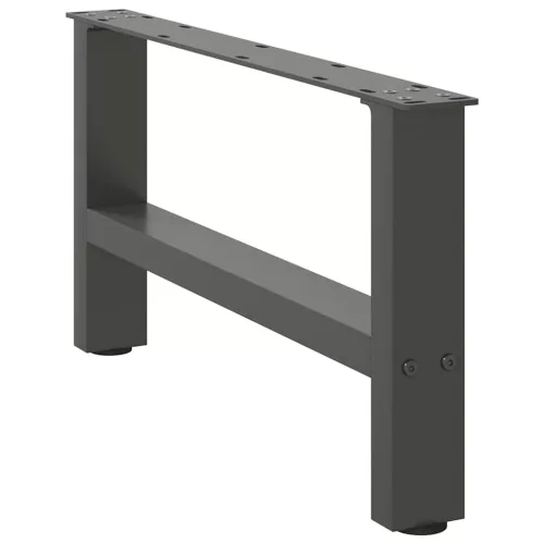  2 db antracitszürke acél dohányzóasztal láb 70 x (30-31) cm