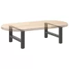  2 db antracitszürke acél dohányzóasztal láb 70 x (30-31) cm