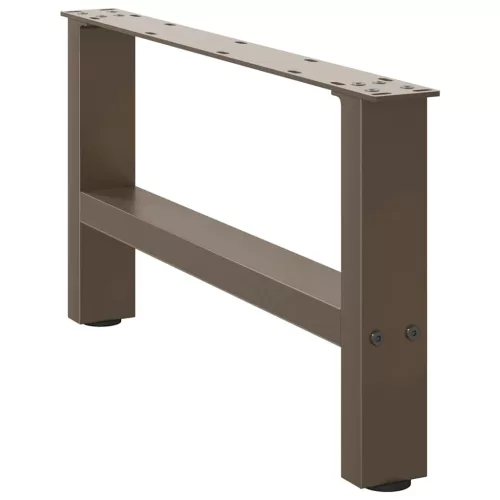  2 db natúr acél dohányzóasztal láb 70 x (30-31) cm acél