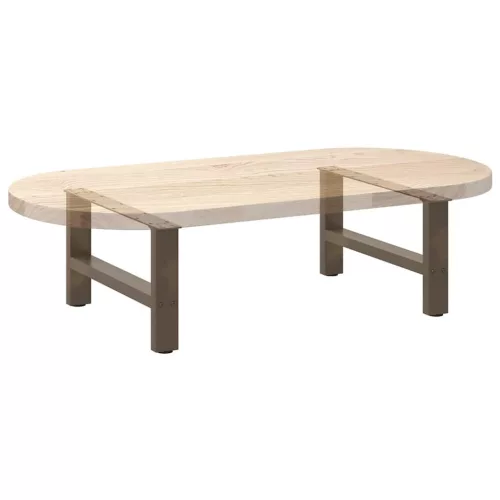  2 db natúr acél dohányzóasztal láb 70 x (30-31) cm acél